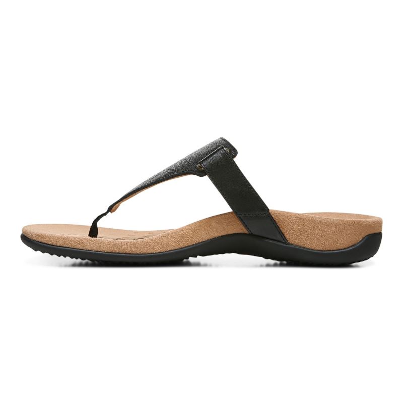 Vionic Women's Wanda T-Strap Sandal - Black