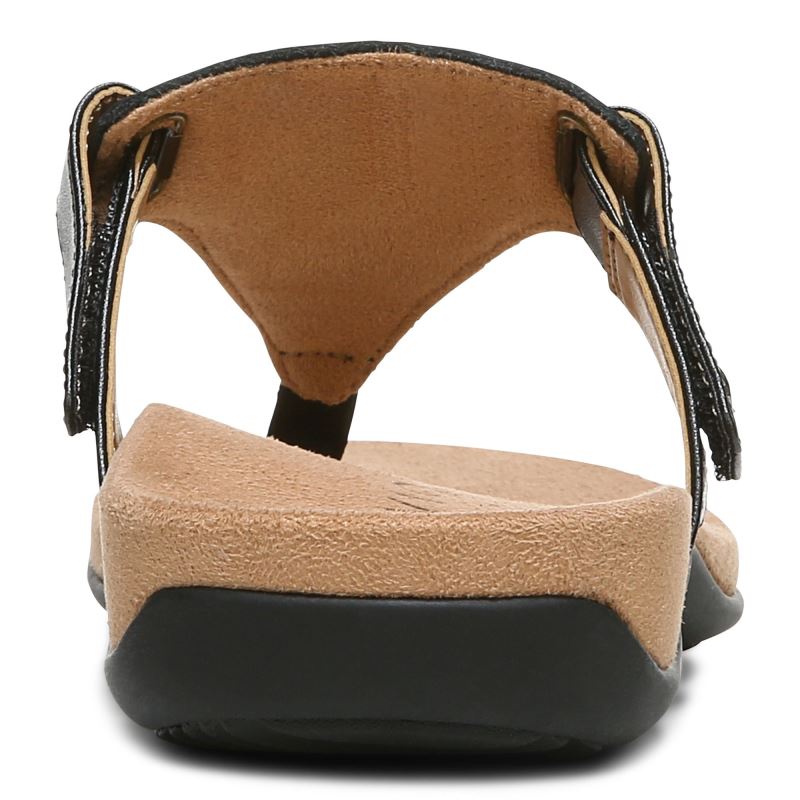 Vionic Women's Wanda T-Strap Sandal - Black