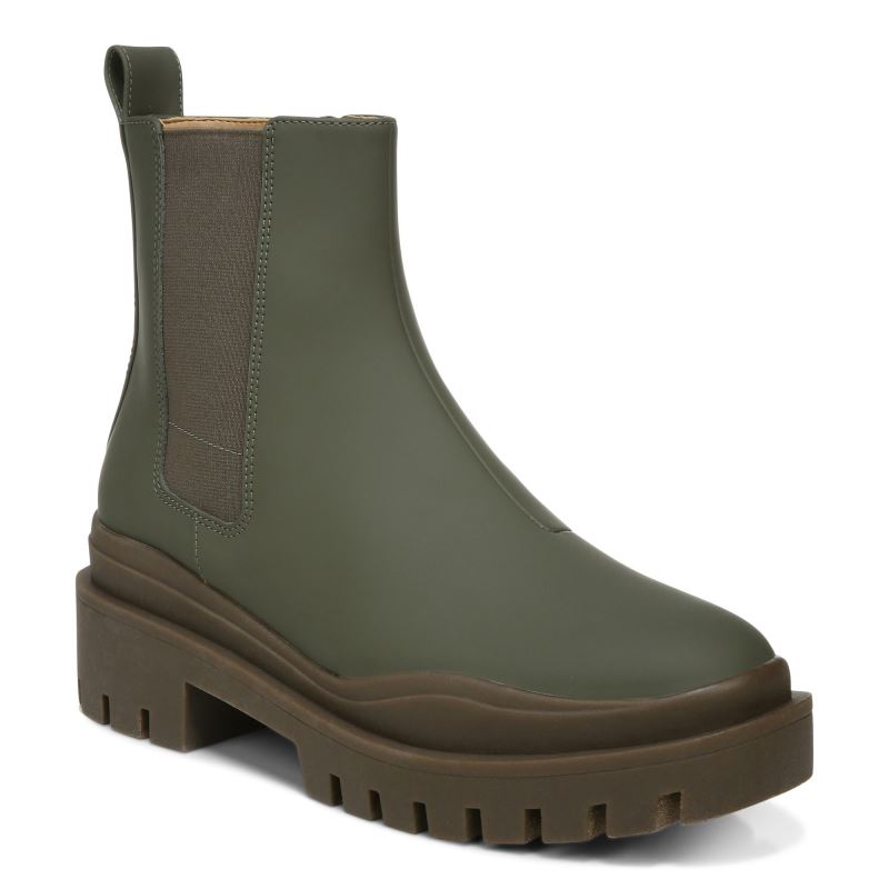 Vionic Women's Karsen Boot - Olive Synthetic Rubber