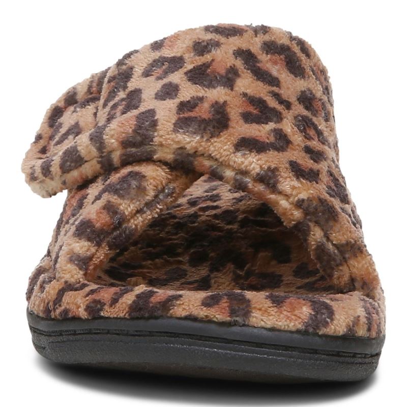Vionic Women's Relax Slippers - Brown Leopard