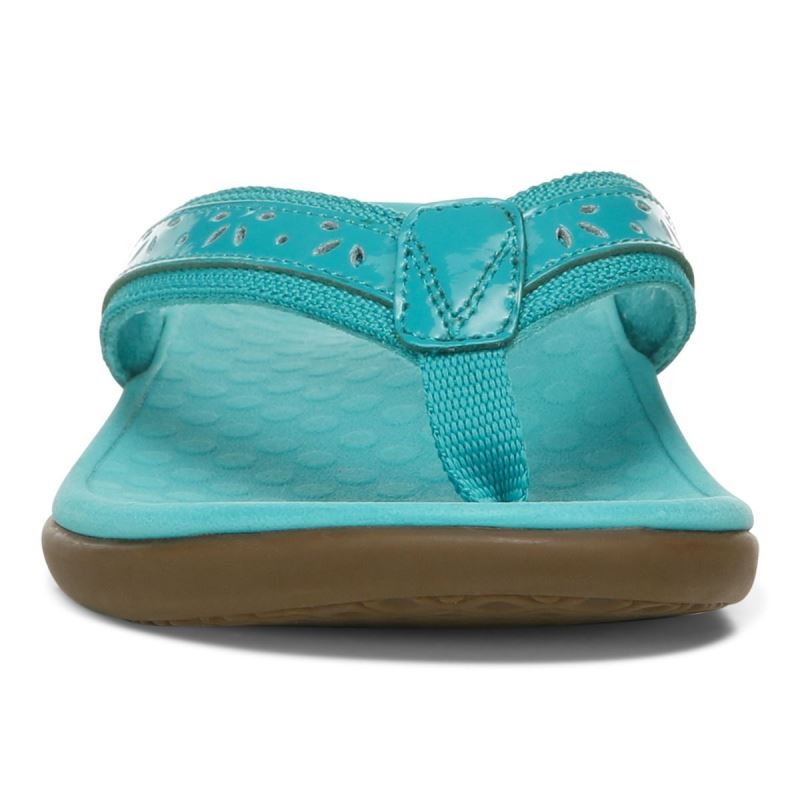 Vionic Women's Casandra Toe Post Sandal - Lake Blue