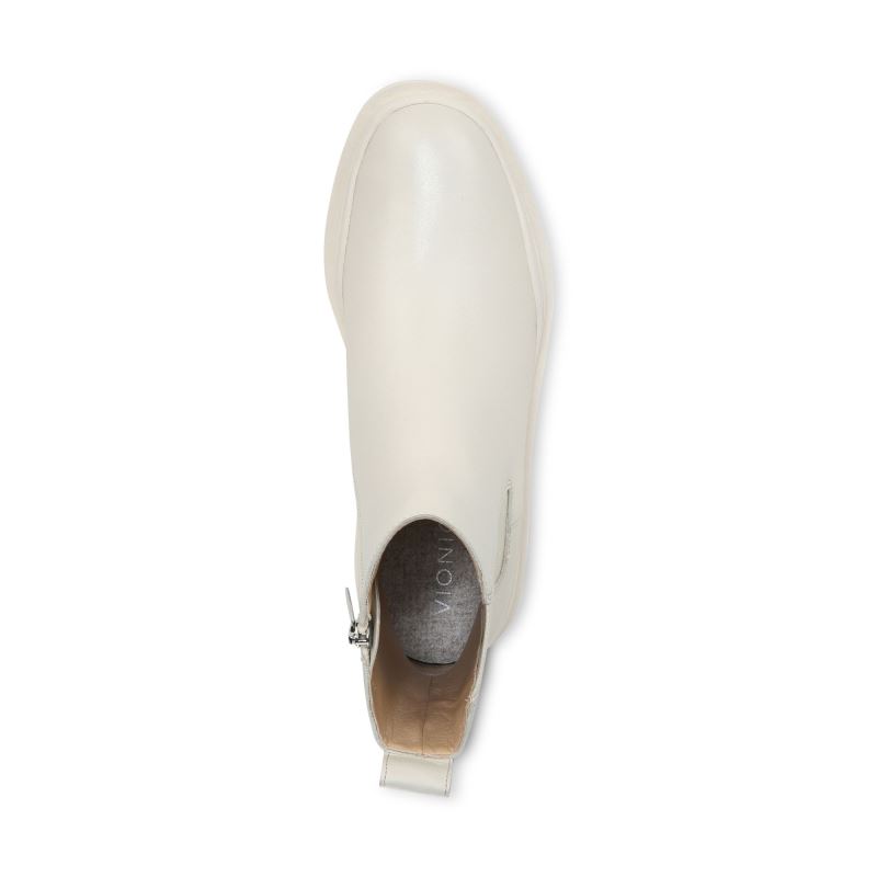 Vionic Women's Karsen Boot - Cream Leather