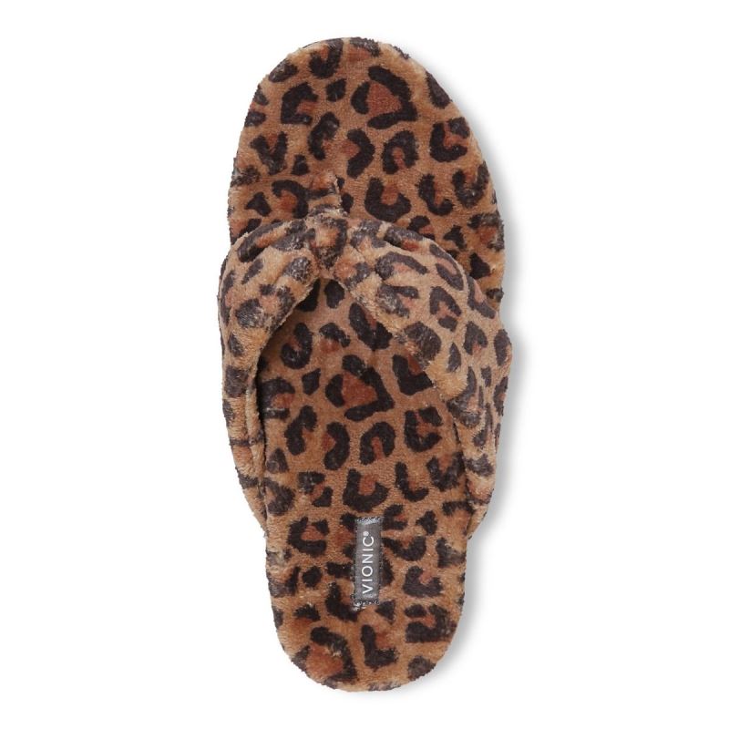 Vionic Women's Lydia Slipper - Brown Leopard