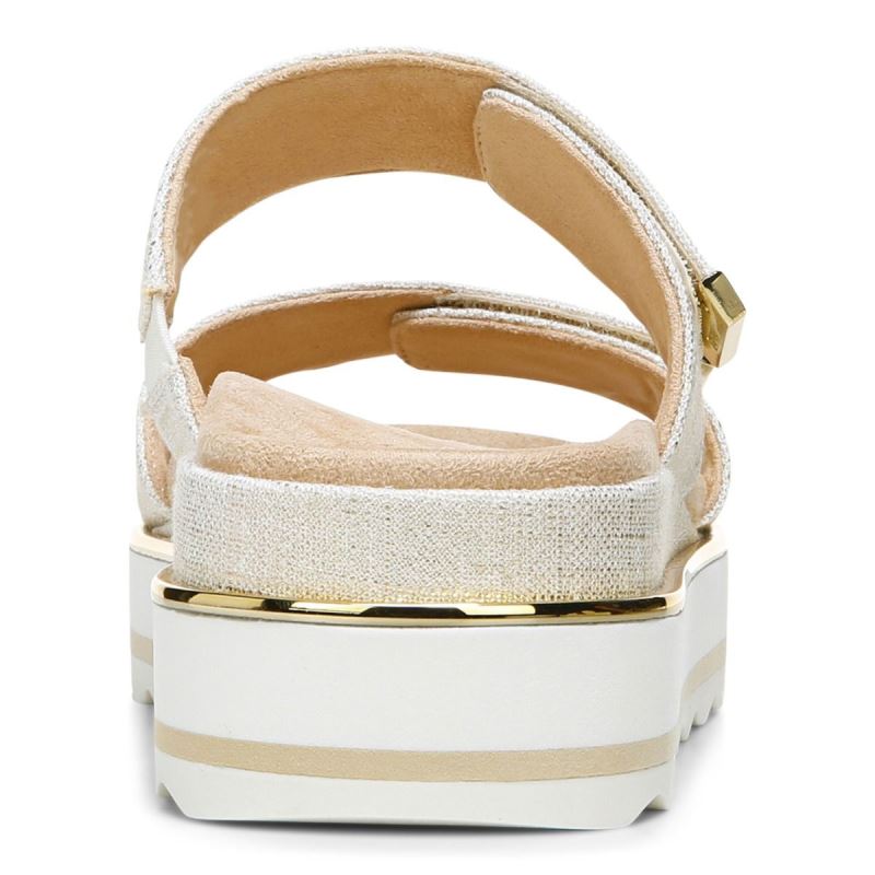 Vionic Women's Brandie Flatform Sandal - Marshmallow Linen