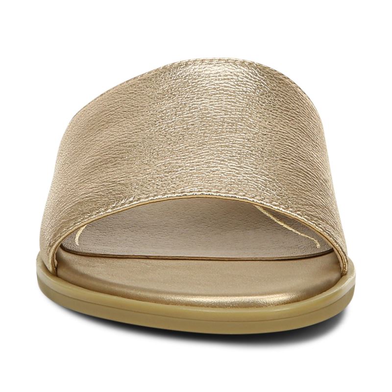 Vionic Women's Demi Slide Sandal - Gold Metallic