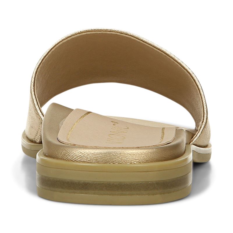 Vionic Women's Demi Slide Sandal - Gold Metallic