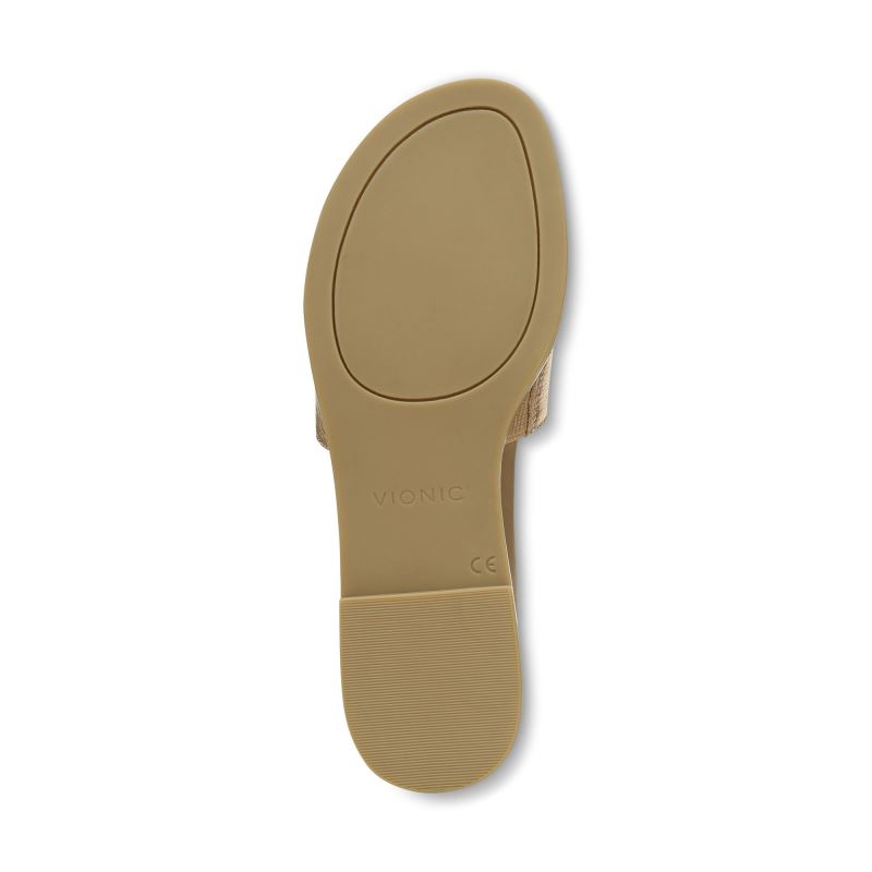 Vionic Women's Demi Slide Sandal - Gold Metallic