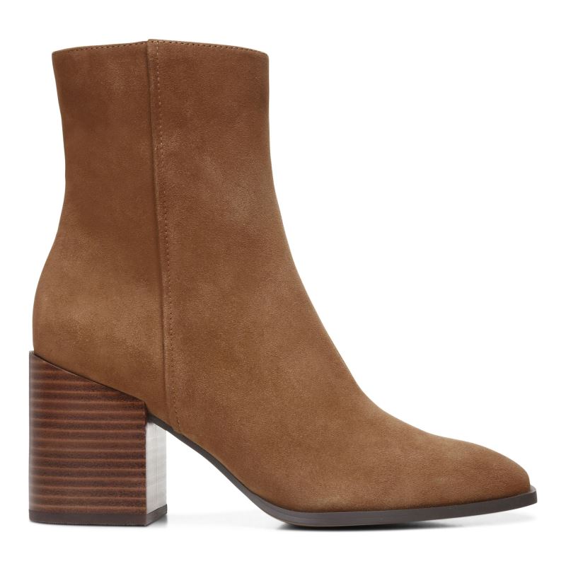 Vionic Women's Harper Ankle Boot - Toffee Suede