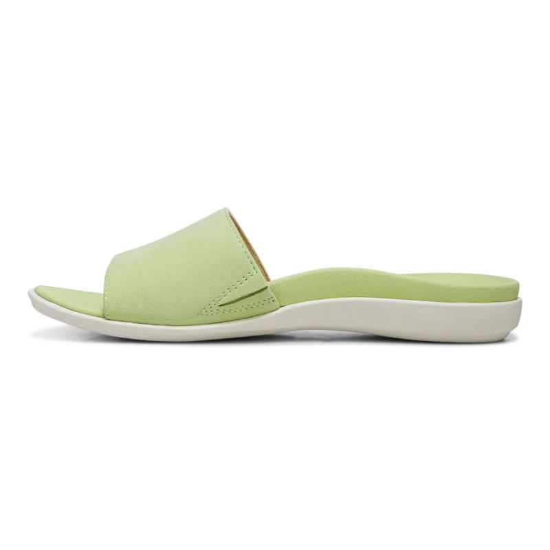 Vionic Women's Val Slide Sandal - Pale Lime