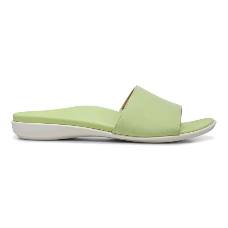 Vionic Women's Val Slide Sandal - Pale Lime