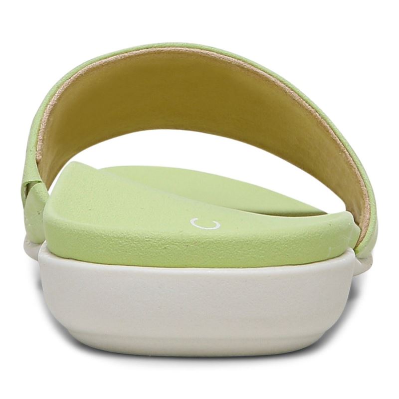 Vionic Women's Val Slide Sandal - Pale Lime