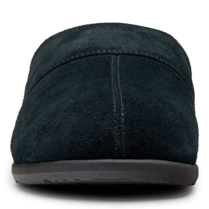 Vionic Men's Alfons Mule Slipper - Black Suede
