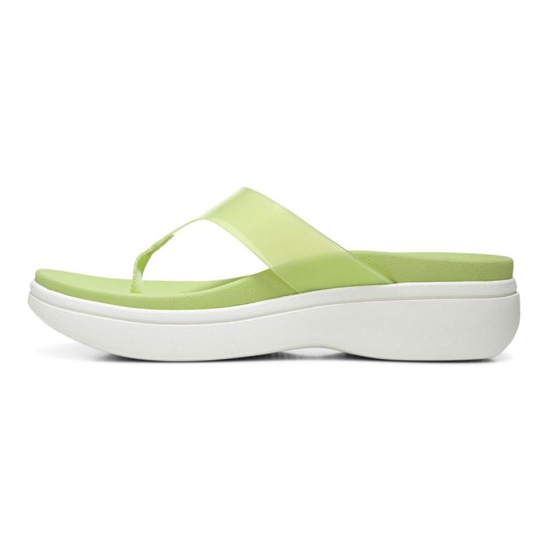 Vionic Women's Luminous Platform Sandal - Pale Lime