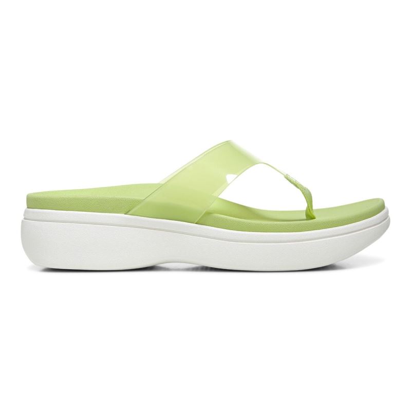 Vionic Women's Luminous Platform Sandal - Pale Lime