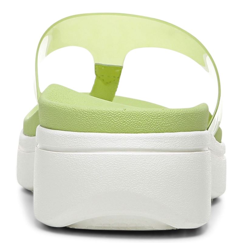 Vionic Women's Luminous Platform Sandal - Pale Lime