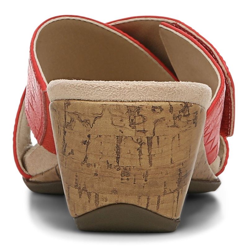 Vionic Women's Leticia Wedge Sandal - Poppy