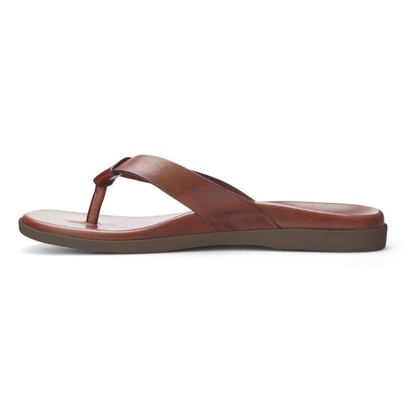 Vionic Men's Elijah Toe Post Sandal - Brown