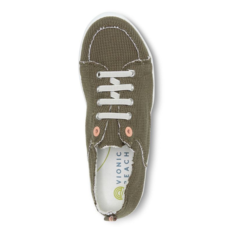 Vionic Women's Pismo Casual Sneaker - Olive Knit