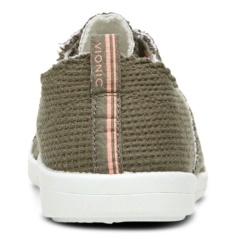 Vionic Women's Pismo Casual Sneaker - Olive Knit