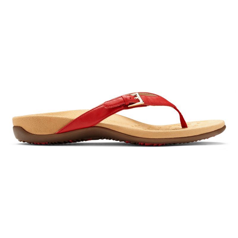 Vionic Women's Kelby Toe Post Sandal - Red