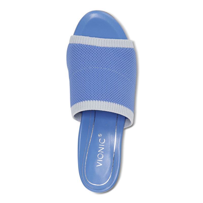 Vionic Women's Fleur Heeled Sandal - Azure