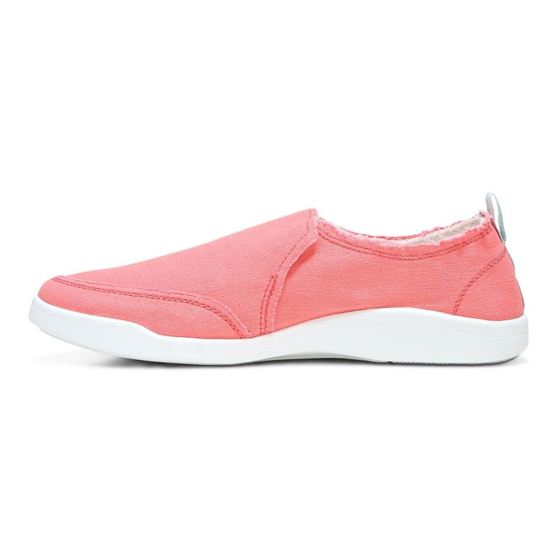 Vionic Women's Malibu Slip On - Sea Coral Canvas