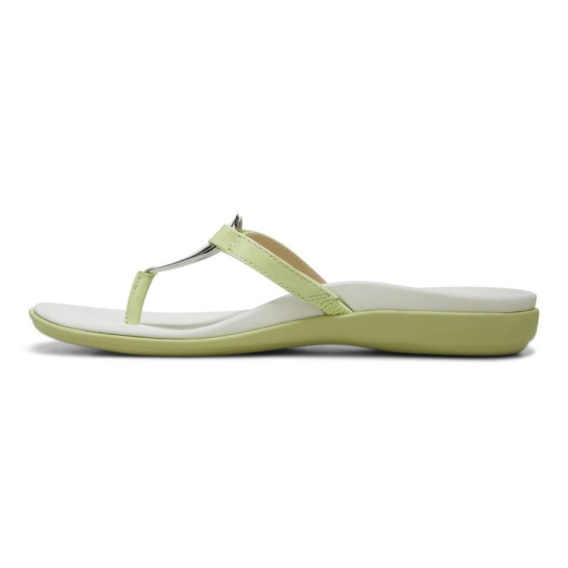Vionic Women's Raysa Toe Post Sandal - Pale Lime