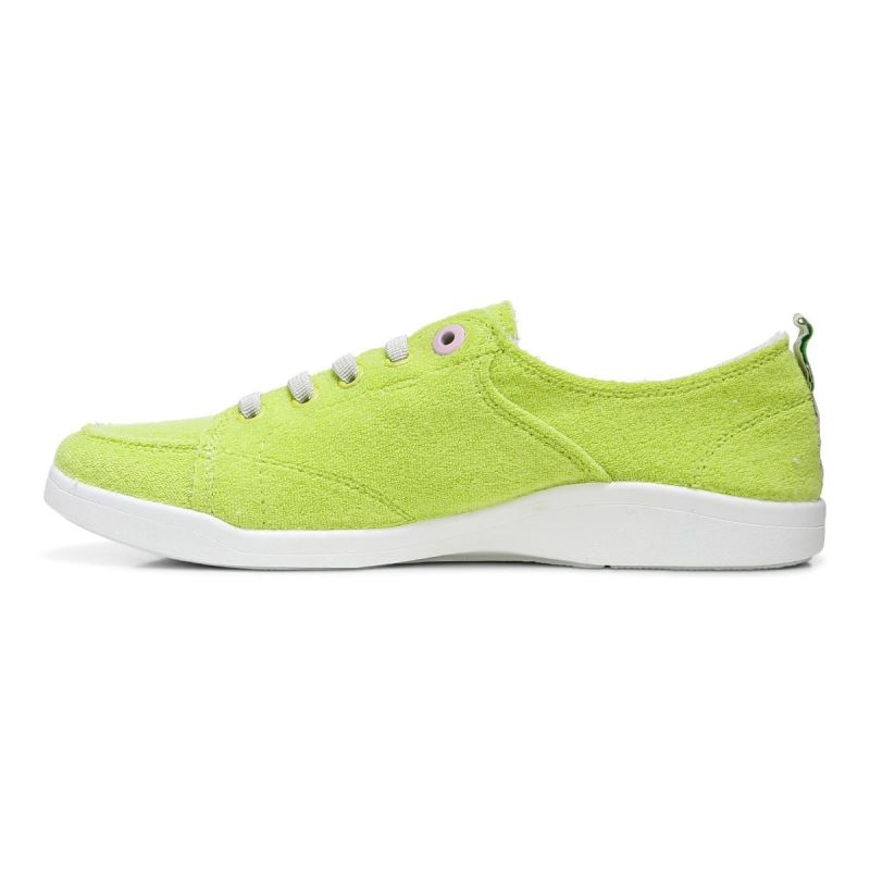 Vionic Women's Pismo Casual Sneaker - Lime Terry