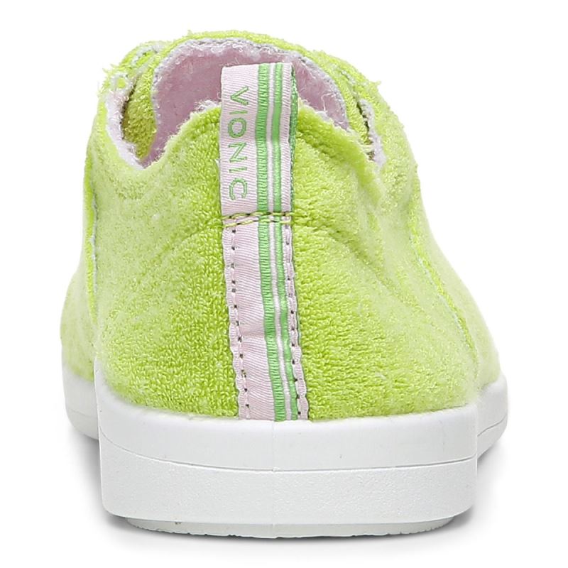 Vionic Women's Pismo Casual Sneaker - Lime Terry
