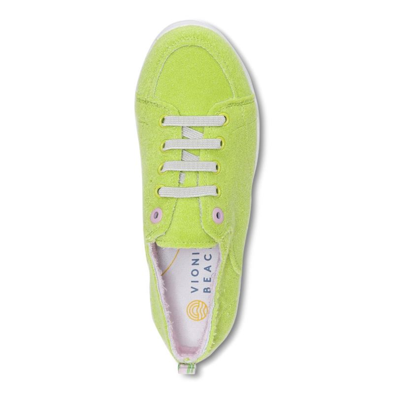 Vionic Women's Pismo Casual Sneaker - Lime Terry