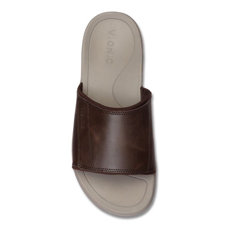 Vionic Men's Stanley Slip On Sandal - Brown