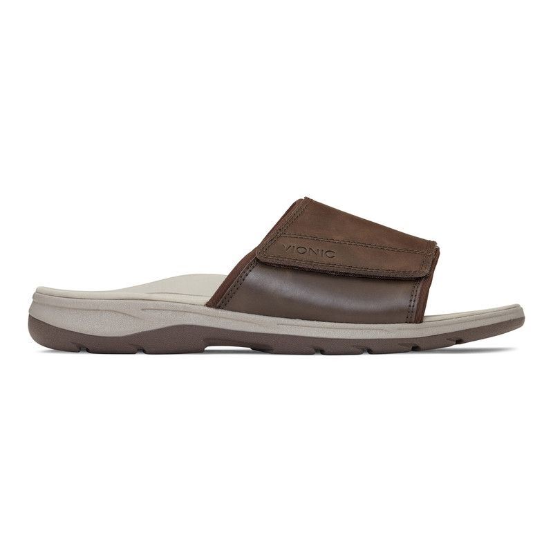 Vionic Men's Stanley Slip On Sandal - Brown