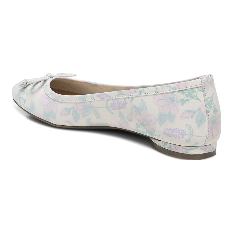 Vionic Women's Callisto Flat - Cream Botanical