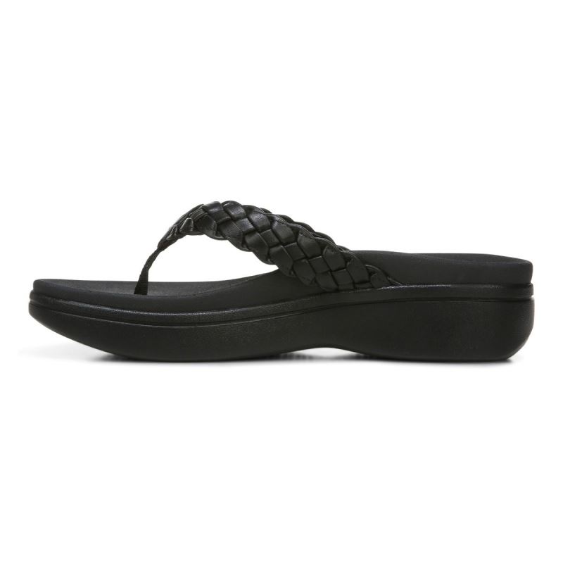 Vionic Women's Kenji Platform Sandal - Black