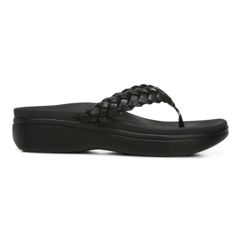 Vionic Women's Kenji Platform Sandal - Black