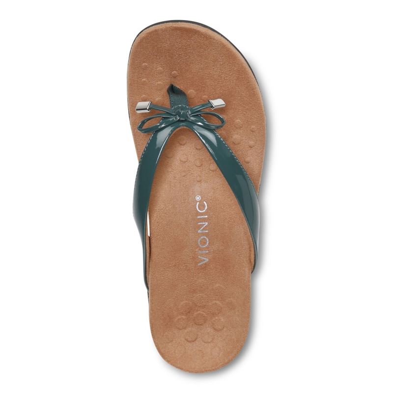 Vionic Women's Bella Toe Post Sandal - Posy Green