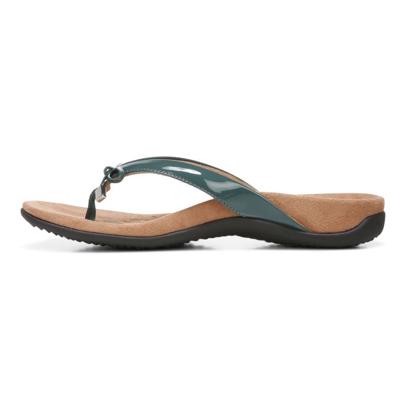 Vionic Women's Bella Toe Post Sandal - Posy Green