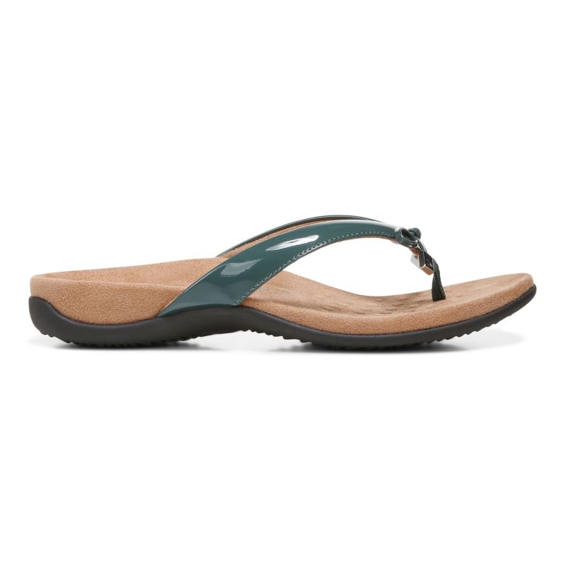 Vionic Women's Bella Toe Post Sandal - Posy Green