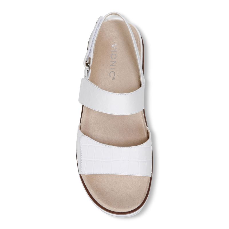 Vionic Women's Brielle Flatform Sandal - White