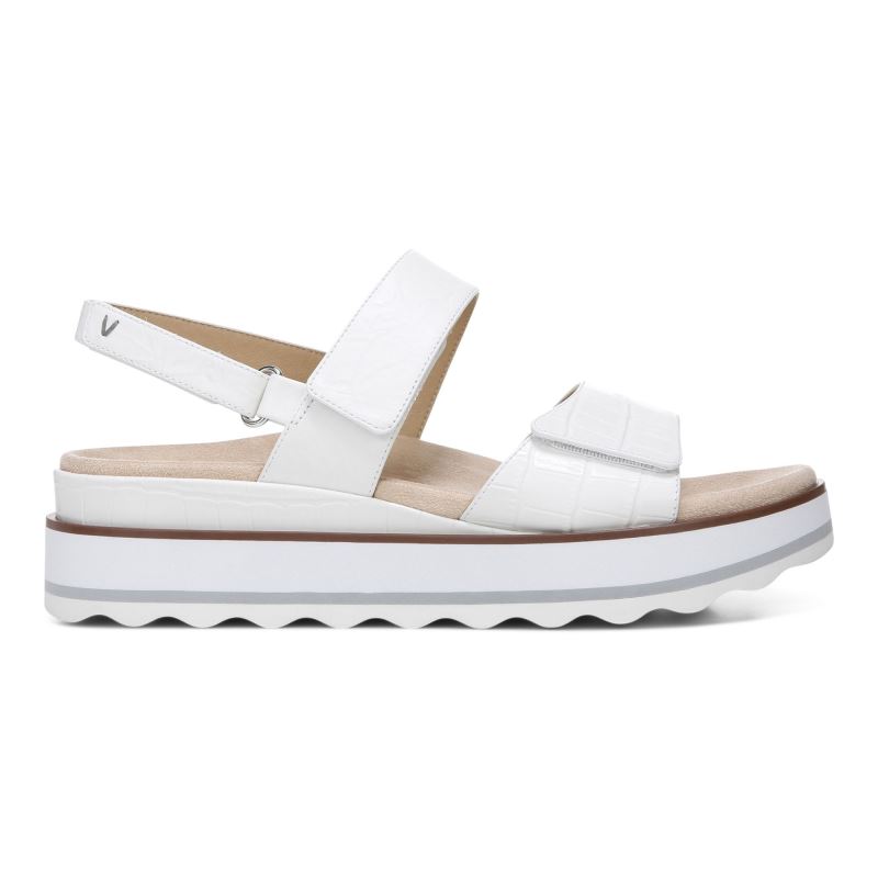 Vionic Women's Brielle Flatform Sandal - White