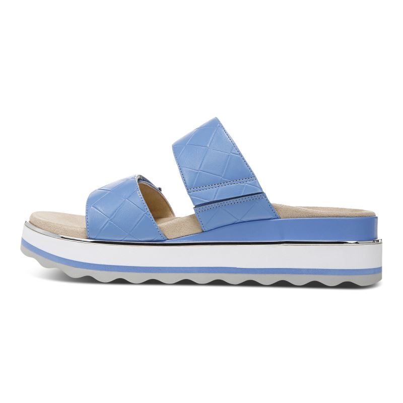 Vionic Women's Brandie Woven Strap Sandal - Azure Woven