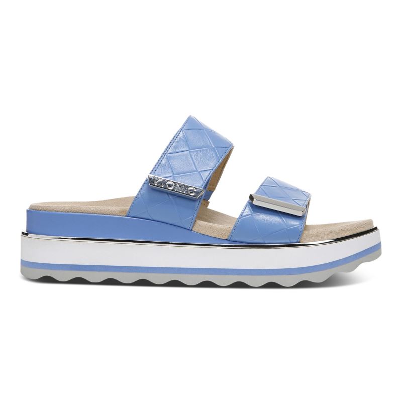 Vionic Women's Brandie Woven Strap Sandal - Azure Woven