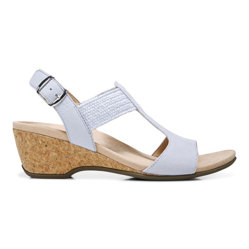 Vionic Women's Kaytie Wedge Sandal - Blue Haze