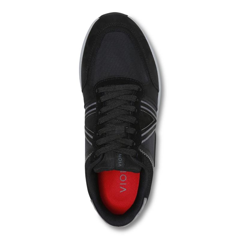 Vionic Men's Bradey Sneaker - Black Charcoal