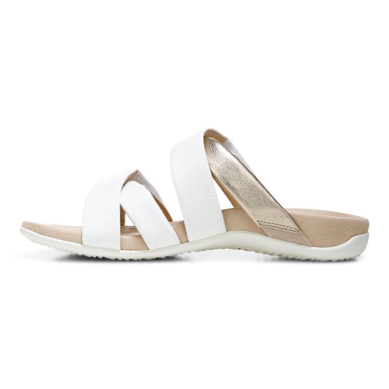 Vionic Women's Hadlie Slide Sandal - White
