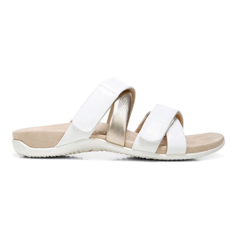 Vionic Women's Hadlie Slide Sandal - White