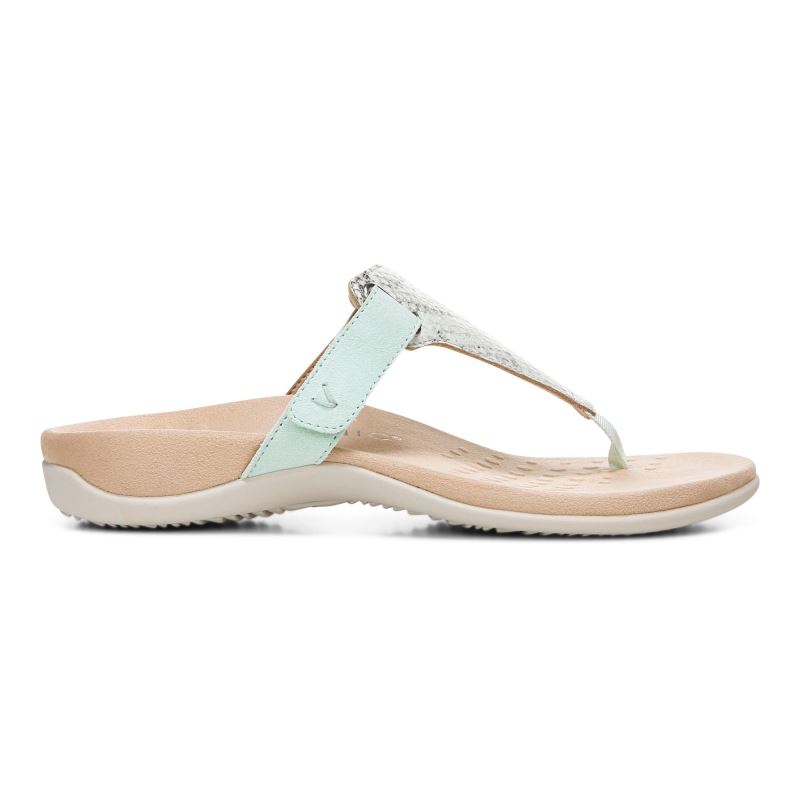 Vionic Women's Wanda T-Strap Sandal - Seafoam