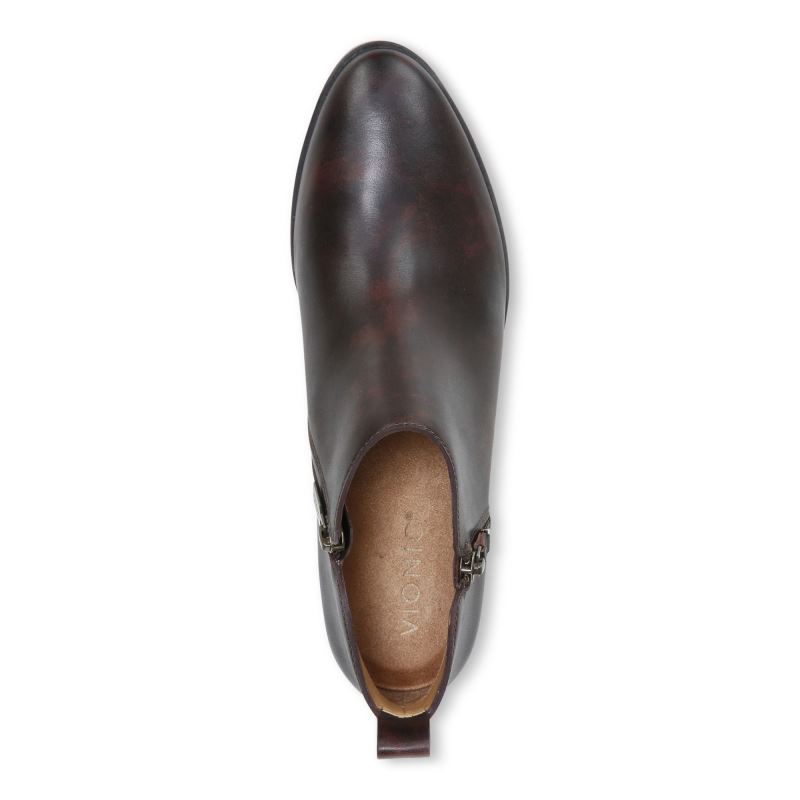 Vionic Women's Cecily Ankle Boot - Chocolate Leather