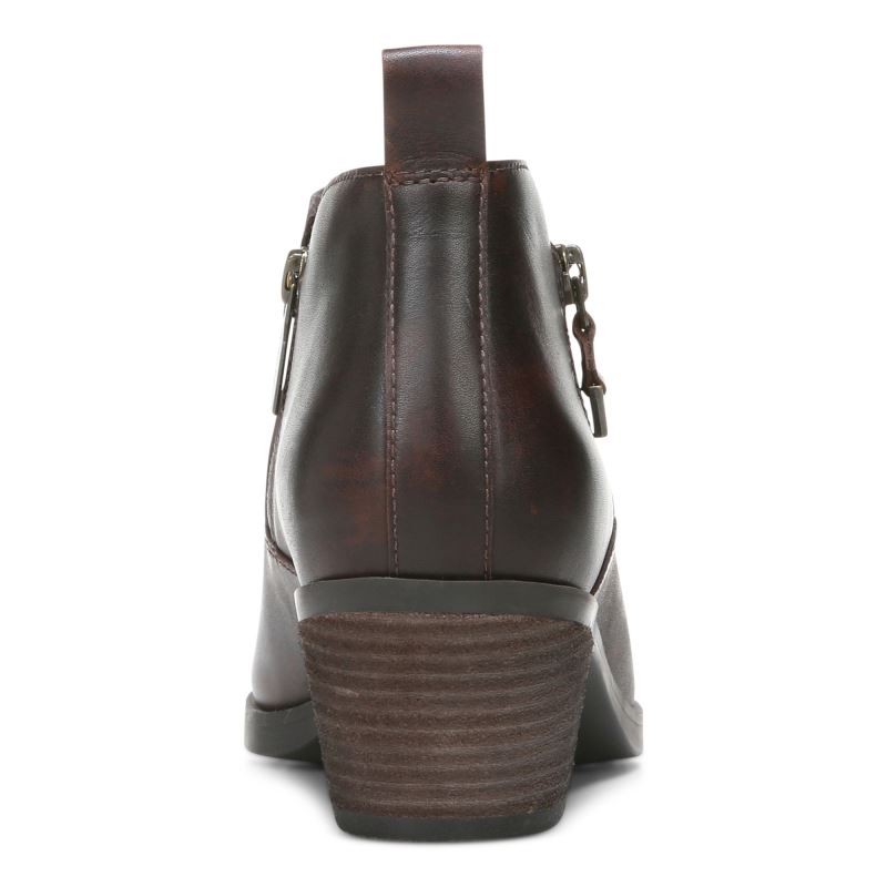 Vionic Women's Cecily Ankle Boot - Chocolate Leather