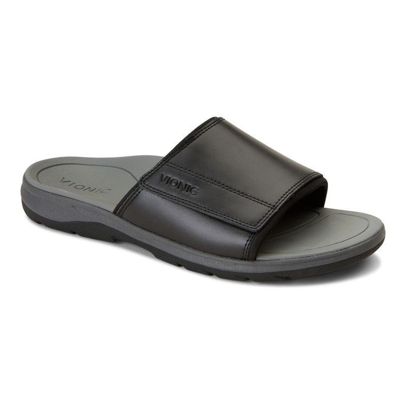 Vionic Men's Stanley Slip On Sandal - Black